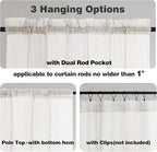 Chyhomenyc Ivory Sheer Curtains 72 Inches Long 2 Panels Set - Image 5