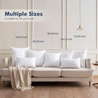 MIULEE 20x20 Throw Pillows Inserts 4 Pack, Decorative Pillows - Image 9
