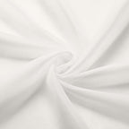 Ivory Kitchen Curtains 30 Inch Length Tier 2 PCS, Solid Soft Airy Half Curtains - Image 9