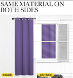 NICETOWN Lilac Purple Blackout Curtains 102" Long, 2 Pieces - Image 6
