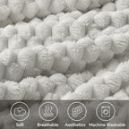 BEDELITE Light Grey Twin Blanket - Image 2