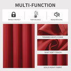 Joydeco Blackout Curtains 95 inch Long 2 Panels Set, Thermal Insulated Long - Image 3