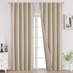 Joydeco 108 Inch Blackout Curtains by JOYDECO