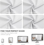Joydeco 84 Inch 60% Blackout White Curtains 2 Panels, Elegant Semi Sheer - Image 5