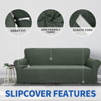 ZNSAYOTX 1 Piece Jacquard Couch Covers - Image 3