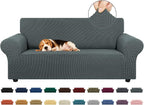 Stretch Loveseat Couch Cover, 2 Cushion Couch Slipcover, Elastic Bottom by KEKUOU
