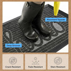 GORILLA GRIP 100% Waterproof All-Season WeatherMAX Doormat, US Designed Natural - Image 6