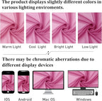 Hot Pink Sheer Curtains 72 Inches Long 2 Panels, Solid Voile Light Filtering - Image 4