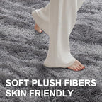 Area Rugs for Living Room, Tie-Dyed 4x6 Feet Soft Fluffy Shagg Plush Rug High - Image 4