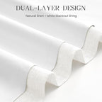 Pinch Pleated Linen Curtains 100% Blackout 108 Inches Long - Image 6