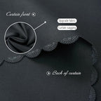 Blackout Curtains with Self Adhesive Tape No Rod No Drill Easy Install Window - Image 5