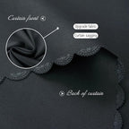 Blackout Curtains with Self Adhesive Tape No Rod No Drill Easy Install Window - Image 5