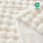 L'AGRATY Faux Rabbit Fur Throw Blanket - Image 4