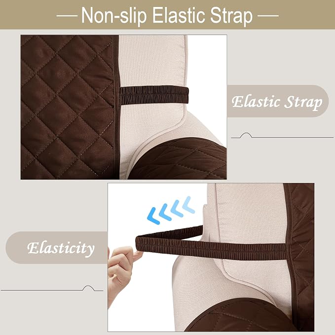 Reversible Chair Covers for Recliner Oversized, Water Repellent, Chair - Image 7