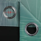 Black and Green Ombre Blackout Curtains 72 Inches Long | Gradient Color Curtains - Image 7