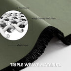 MIULEE 4 Panel Set Short Bedroom Blackout Curtains 54 Inch Long Sage Green | - Image 3