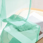 MIULEE Aqua Sheer Curtains 84 Inches Long 4 Panels 42 x 84 Inches | Light - Image 7