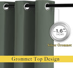 NICETOWN Blackout Curtains 72 inch Length 2 Panels Set - Image 3