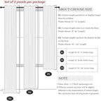 Natural Linen Curtains 45 Inch Length - Image 7