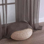 Sheer Chocolate Curtains 108 Inches Long 2 Panels Set, 59 Inch Extra Wide - Image 6