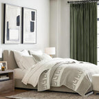 Olive Green Linen Curtains 45 Inches Long - Image 7