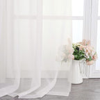 Chyhomenyc Ivory Sheer Scarf Valances - Image 6