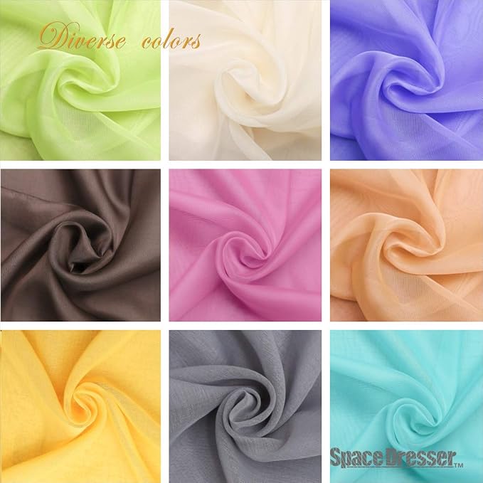 SpaceDresser Basic Rod Pocket Sheer Voile Window Curtain Panels Burgundy 1 Pair - Image 9