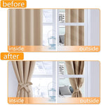 Short Blackout Curtains for Bedroom, 42 x 45 Inch, 2 Panels | Thermal Insulated - Image 4