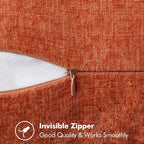 MIULEE Fall Decorative Lumbar Throw Pillow Covers 12x20 Inch Rust 2 Pack | - Image 2