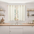 YoungsTex Short Linen Curtains 45 Inches Length - Image 2