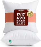 Utopia Bedding 17x17 Pillow Inserts, 2 Pack | Indoor cushion inserts by UTOPIABEDDING