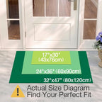 LUMI Outside Welcome Door Mat 24x36, Non-Slip Durable Rubber Easy Clean | Hello - Image 2