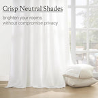 Topfinel 102 Inches Long Pinch Pleated Semi Sheer Curtains - Image 6