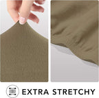 PureFit Stretch Couch Covers for Sofa Large Sofa Slipcovers Tan | 1-Piece Sofa - Image 4
