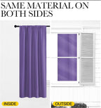 NICETOWN Window Curtains for Bedroom, Lilac Purple, 2 Panels, W42 x L48 -Inch - Image 5