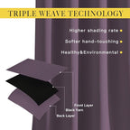 NICETOWN Plum Curtains for Living Room 84 inches Long - Image 4