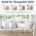 MIULEE 18x18 Pillow Inserts, Double-Layer Down-Proof Cotton Cover, Decorative - Image 4