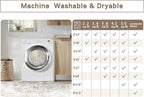 Beige Grey 10x14 Washable Area Rugs - Image 7