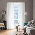 MIULEE White Window Sheer Curtains 2 Panels Width 38 x Length 84 Inches | Window by MIULEE