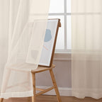 Simplebrand Rod Pocket Top Solid Voile Sheer Curtains - Image 7