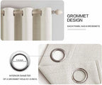 MIULEE 100% Blackout Linen Curtains - Image 4
