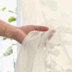 Cream Sheer Curtains 96 Inches Long 2 Panels - Image 5