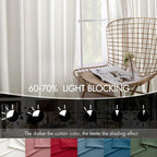 MIULEE Velvet Curtains 50W x 120L 2 Panels Ivory Blackout Curtains | Luxury - Image 4