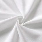 White Kitchen Curtains 36 Inch Length Set 2 Panel Back Tab Pocket Semi Sheer - Image 6