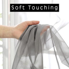 Voile Sheer Curtains with Decorative Rod Pocket, Modern Airy and Clean Selvedge - Image 2
