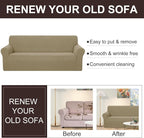 U-NICE HOME 4 Seater Stretch Couch Cover - Image 5
