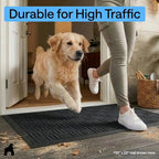 GORILLA GRIP 100% Waterproof All-Season WeatherMAX Doormat, US Designed Natural - Image 7