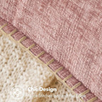 MIULEE Decorative Couch Throw Pillow Covers 20x20 Inch Blush Pink 2 Pack | - Image 2