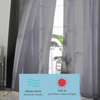 Black Sheer Curtains, Bedroom - Image 6