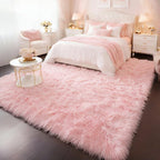 Amdrebio Pink Large Fluffy Plush Big Rug 9x12 - Image 6